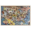 United States historic map of historical events by Aaron Bohrod