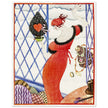Hellen Dryden vintage illustration for a fashion magazine cover.