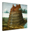 The Tower of Babel by Pieter Bruegel the Elder 1568. Old painting reproduction
