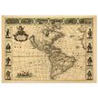 Ancient map of America. Nova Totius Americae Descriptio by Frederik de Wit