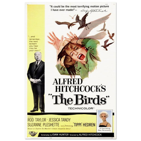 The birds by Alfred Hitchcock's movie poster.