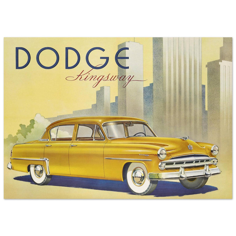 Dodge Kingsway vintage car advertising fine art  print. Classic car.