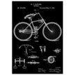 Vintage bicycle patent by Richard J Gatling 1894