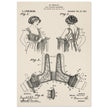 Bust reducer brassiere vintage patent by M Perillat