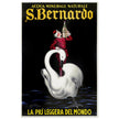 San Bernardo water italian vintage advertising print. Poster by Leonetto Cappiello 1953