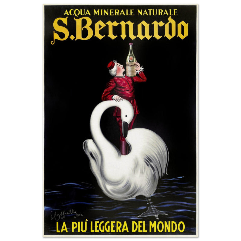 San Bernardo water italian vintage advertising print. Poster by Leonetto Cappiello 1953