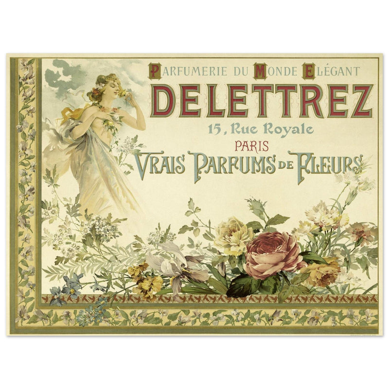 Delettrez french perfumery vintage art nouveau advertising.