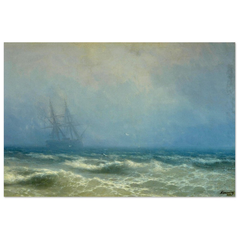 Fog over the Sea by Ivan Aivazovsky 1884.