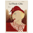 La Mode Chic old vintage fashion magazine cover from the 30s.