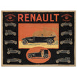 Renault Billancourt vintage poster 1920 Seine models .