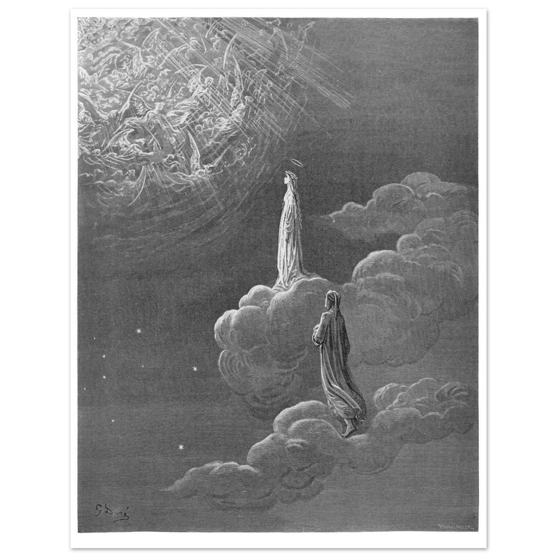 Gustave Dore illustration for The Divine Comedy by Dante Alighieri.  Paradise.