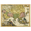 Asia vintage map by Carel Allard XVII century old cartography.