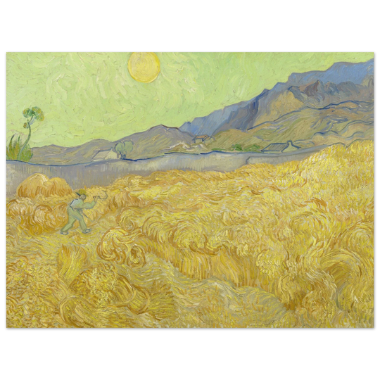 Wheatfield with a reaper by Vincent Van Gogh