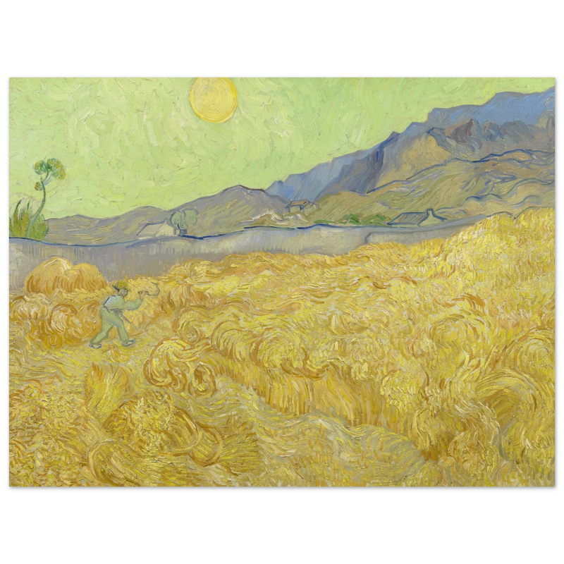 Wheatfield with a reaper by Vincent Van Gogh