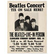 The Beatles music poster. Performance in Cleveland Ohio stadium in 1966.