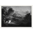 John Martin Paradise Lost vintage mezzoting engraving . Raphael Conversing with Adam and Eve .