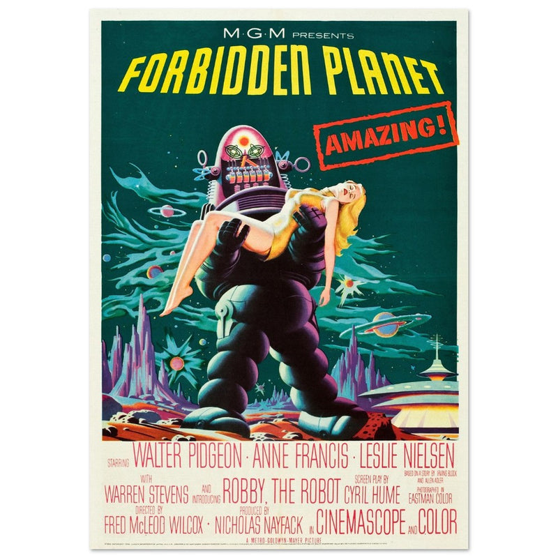 Forbidden Planet movie poster.
