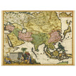 Asia vintage map by Carel Allard XVII century old cartography.