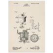 Carbureter vintage patent illustration by John Ford.