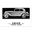 Adler Trumpf Junior Cabrio limousine car vintage print reproduction.
