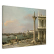 Canaletto antique painting in Venice Italy. Bacino di S. Marco.