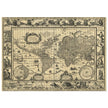 Ancient World Map   by Willem Janszoon Blaeu XVII Century.