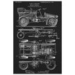 Motor Vehicle patent. Vintage car illustration.