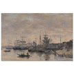 Bordeaux  the Harbor France by Eugene Boudin 1874.