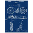 vintage motorcycle patent by G. M Holley.