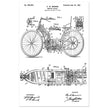 Motorcycle old patent by G. W Manson.