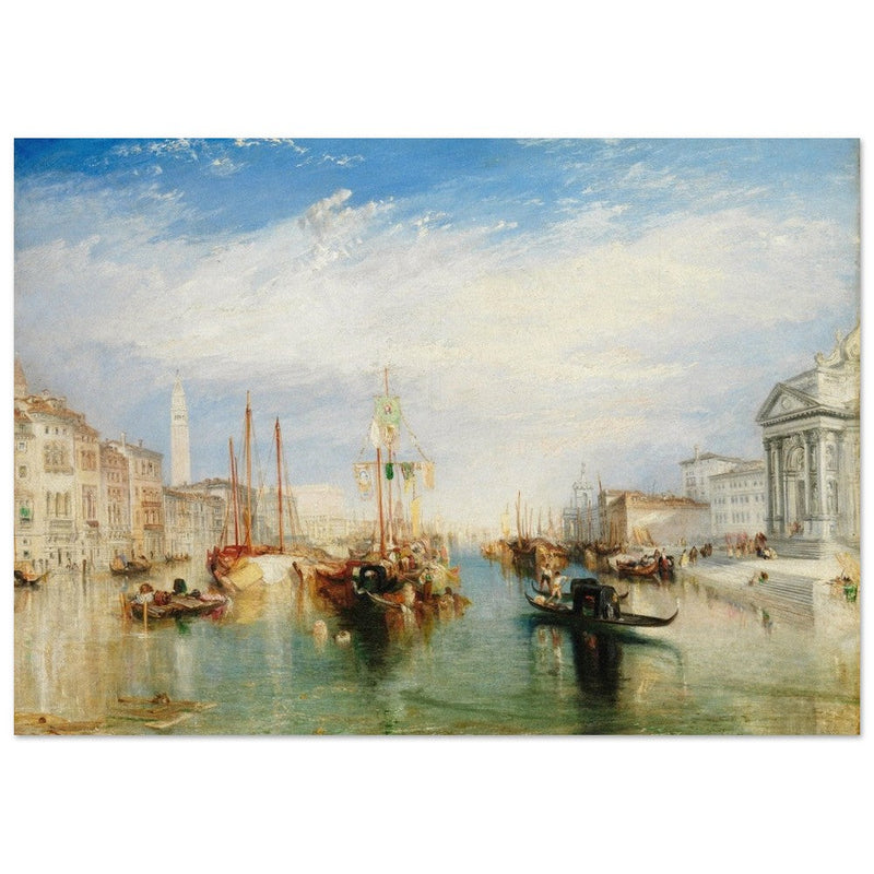 Venice Italy from the Porch of Madonna della Salute by Joseph Mallord William Turner. Antique painting .  Art Print
