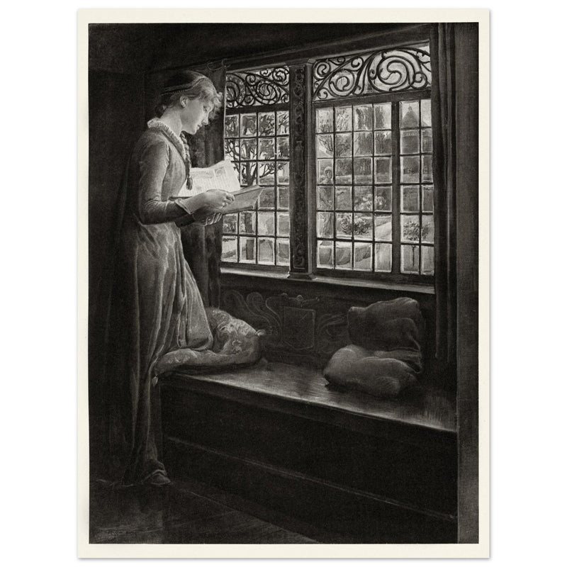 The Eve of Saint Mark –  by Will Hicok Low, illustration for John Keats’ Odes and Sonnets (1887)