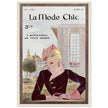 La Mode Chic old vintage fashion magazine cover from the 30s.