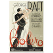 Bolero George Raft and Carole Lombard movie poster. Sweddish version Vintage prints of famous films