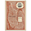 1938 New York City map. Created as an advertisement for the Roosevelt Hotel it includes major streets of Manhattan