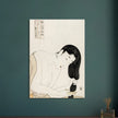 Washing hair by Kitagawa Utamaro,