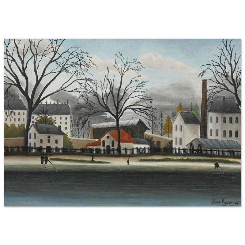 Henry Rousseau painting The Banlieue