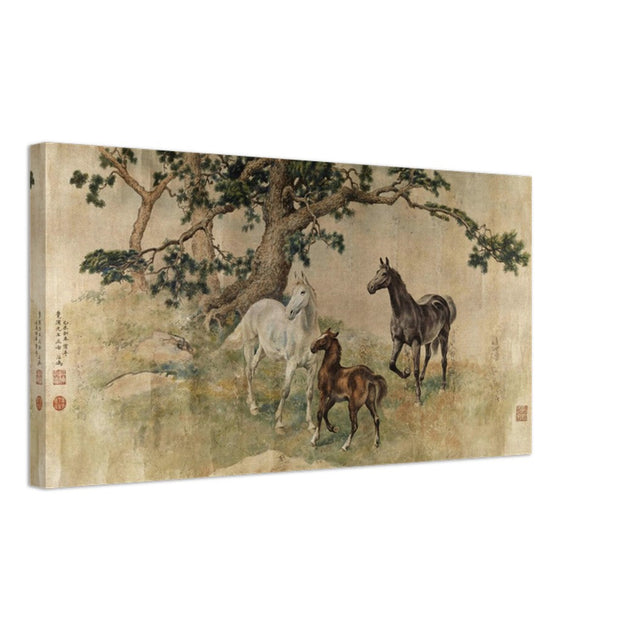 Three horses by Xu Beihong 1919.