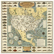 Fresh and Salt Water Big Game Fishing illustrated vintage map by Joe Godfrey Jr and Gordon Ertz
