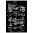 Motor Vehicle patent. Vintage car illustration.