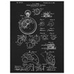 Winding Mechanism for Time Pieces, vintage clock patent .