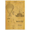 Airship patent illustration by T S C Lowe. Air Balloon