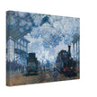 Canvas The Gare Saint-Lazare Arrival of a Train by Claude Monet