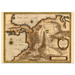 Ancient map print of Central America and the northwestern part of South America 1631.