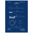 Toothbrush patent illustration by H E Sandiford.