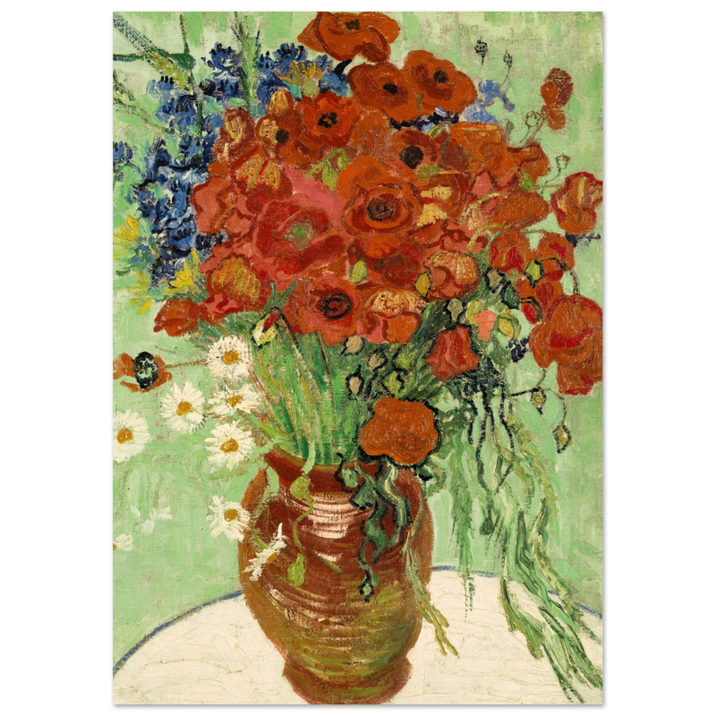 Vase with Daisies and Poppies by Vincent Van Gogh