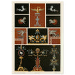 Mural frescoes paintings in Pompeii engravings by Fausto and Felice Niccolini.