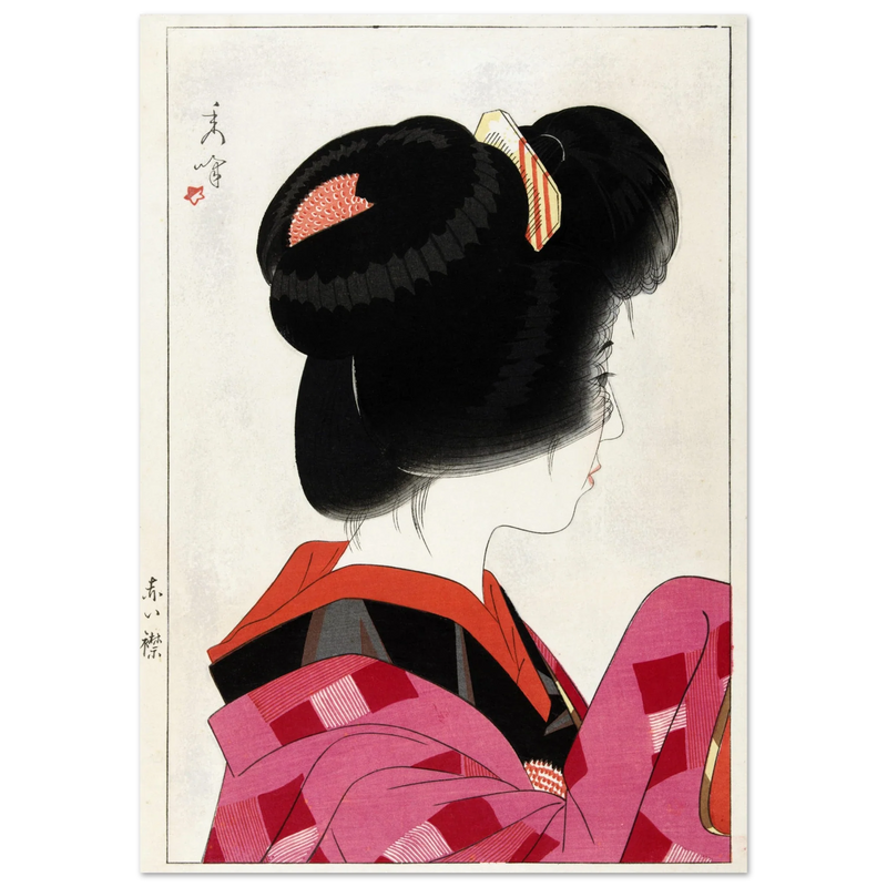 Red collar by Yamakawa Shuho, 1928