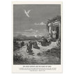 Gustave Dore The Bible engraving print . The angel Raphael and the family of Tobit.