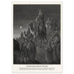 Gustave Dore The Bible engraving print . The Wise men guided by the star illustration.
